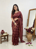 VANAS SILK HAND BLOCK PRINT SAREE 5.5 M