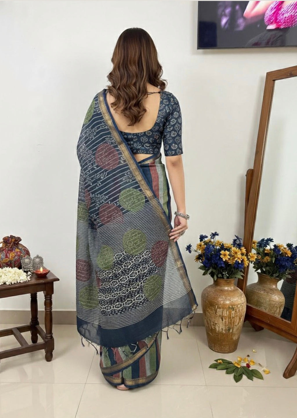 PREMIUM QUALITY MAHESHWARI SILK SAREE