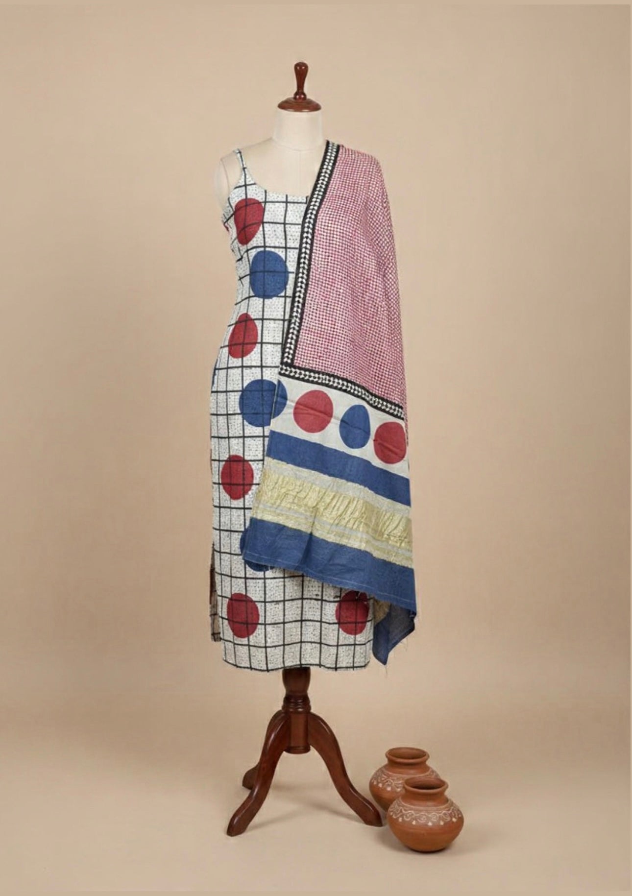 PURE MODAL SILK SUITS WITH TISSUE ZARI DUPATTA