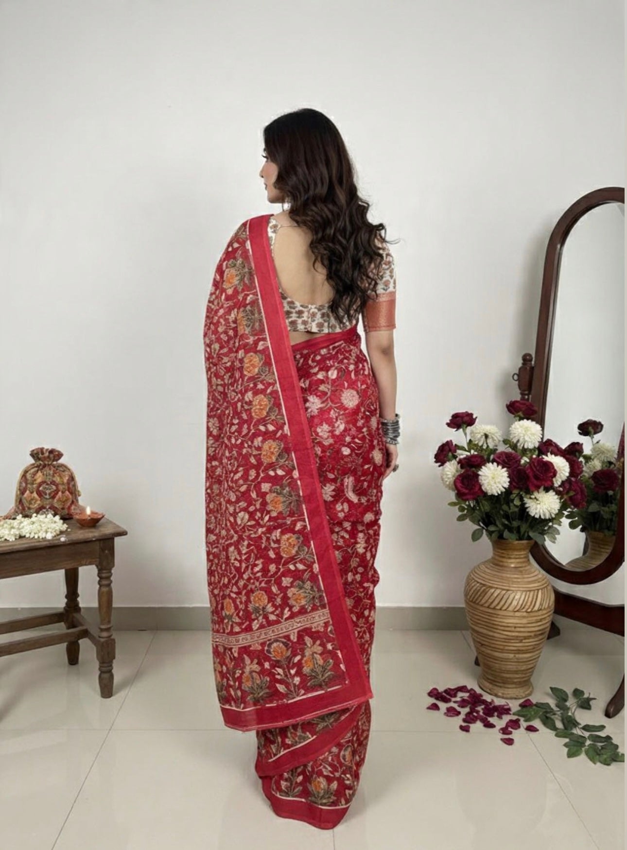 PREMIUM TUSSAR BY MODAL SILK SAREE 5.5 M WITH UNSTITCHED BLOUSE