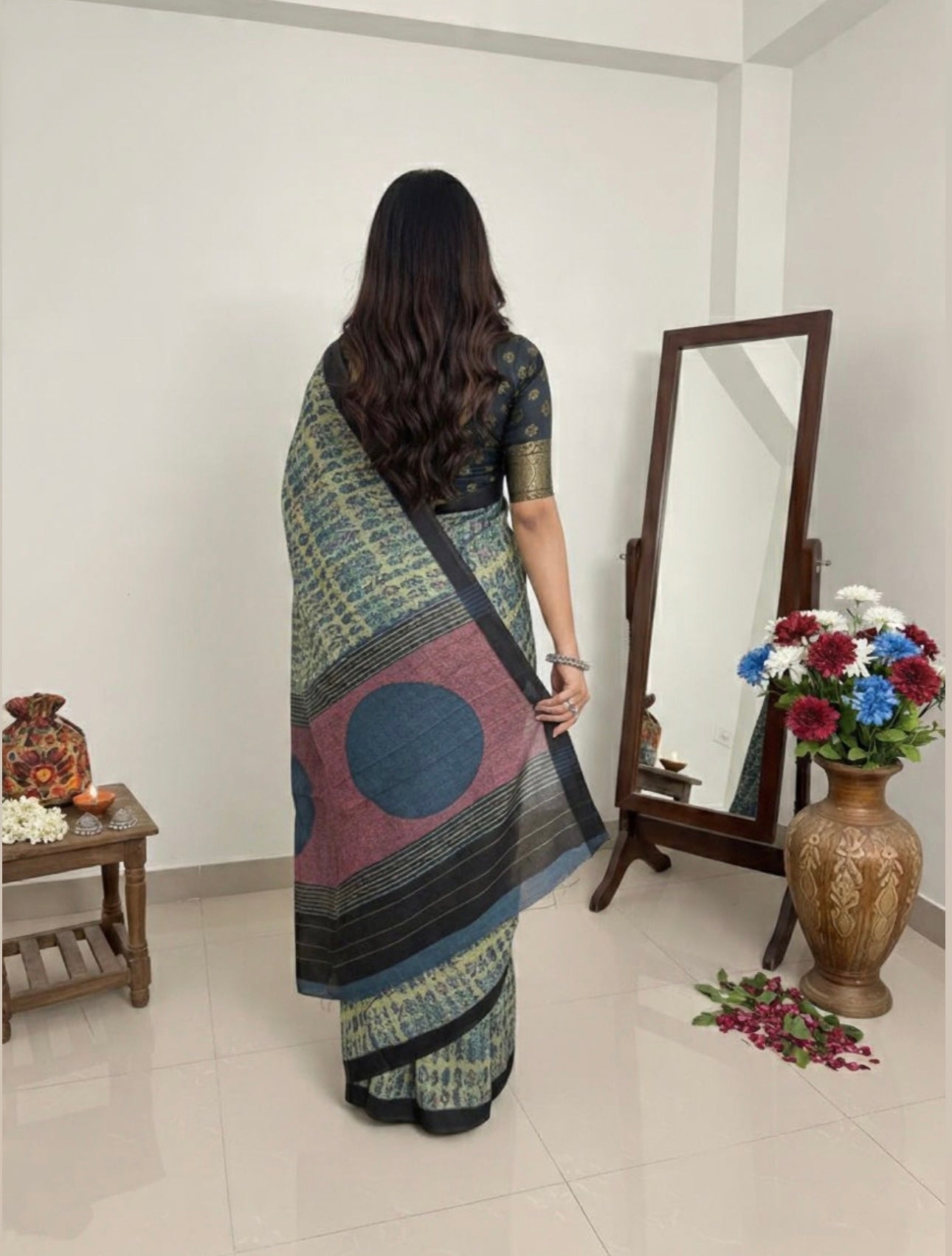 PREMIUM TUSSAR BY MODAL SILK SAREE 5.5 M WITH UNSTITCHED BLOUSE