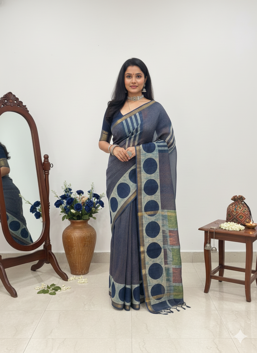 PREMIUM QUALITY EXPO QUALITY MAHESHWARI SILK SAREE